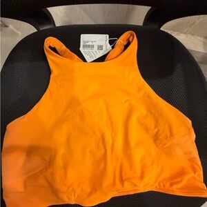 lululemon athletica Orange High-Neck Tank Top